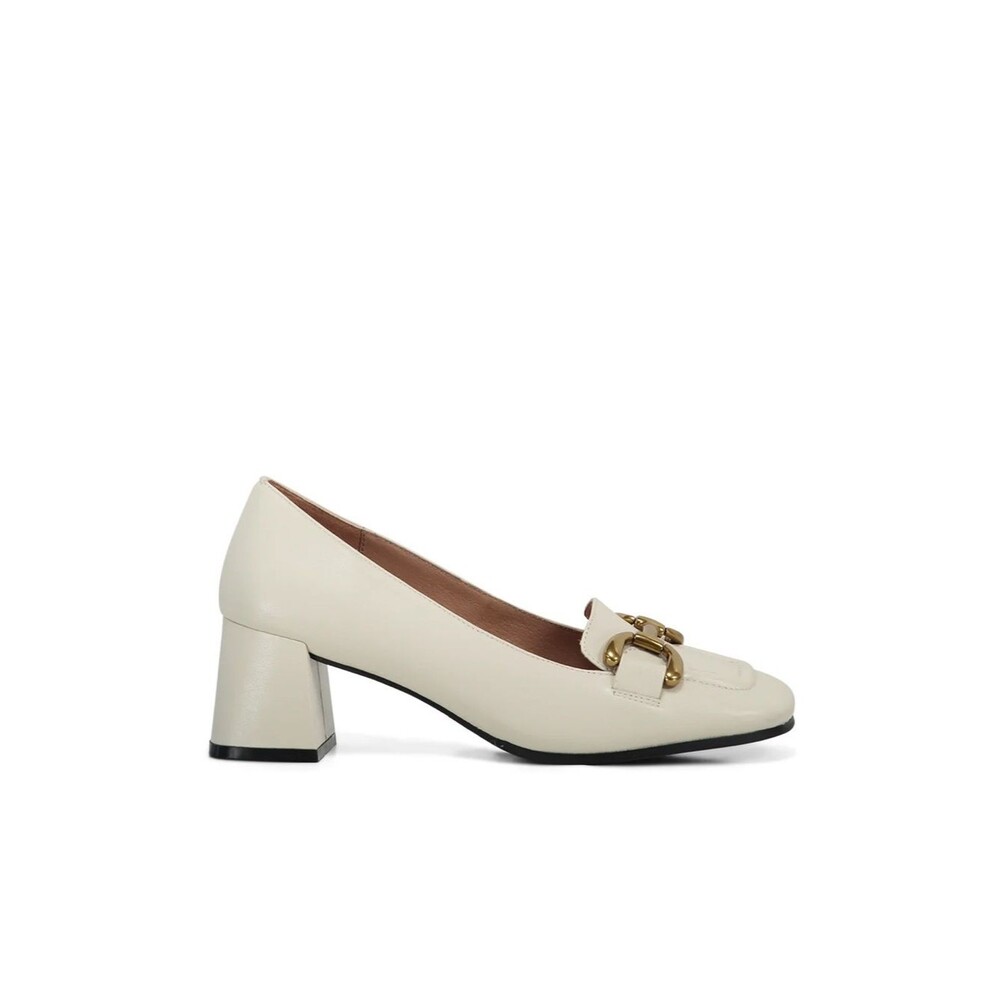 Anthropologie Bibi Lou Valencia Leather Loafer Heels